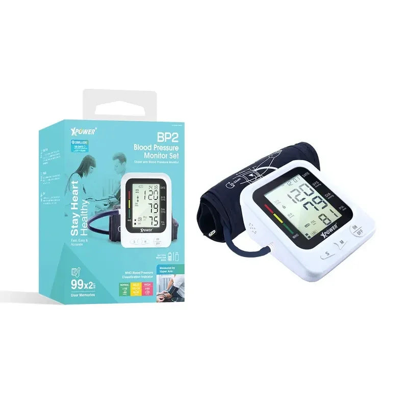 Xpower Blood Pressure LCD Monitor - White - Tashqila Xpower Blood Pressure LCD Monitor - White - Tashqila